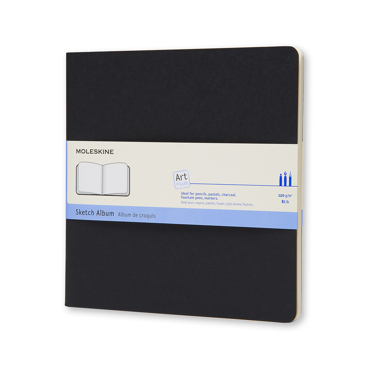 Блокнот Moleskine Art Cahier Квадратный (19х19 см) для Набросков Черный (9788867323388)
Блокнот Moleskine Art Cahier Квадратный (19х19 см) для Набросков Черный (9788867323388)