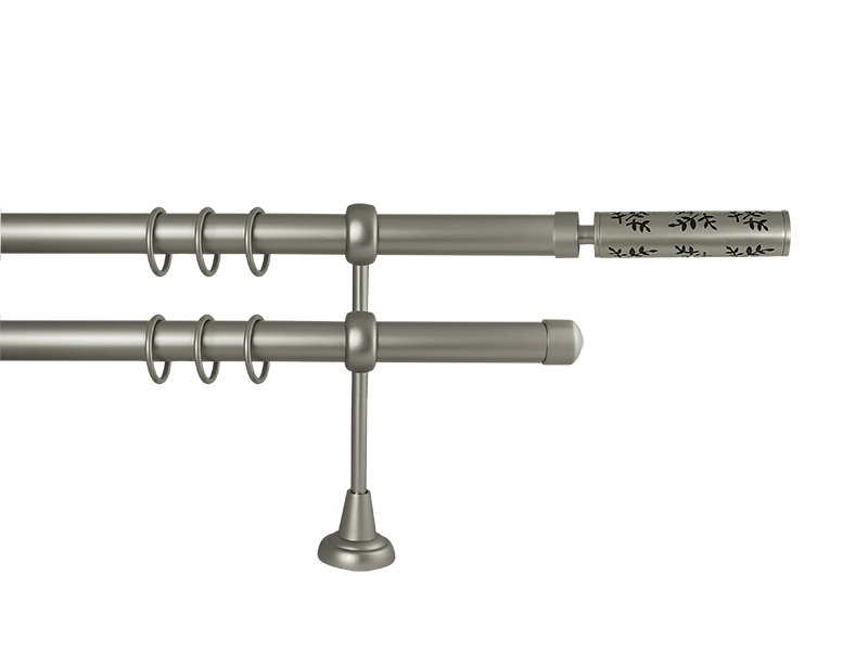 Карниз двурядный 19 мм Флора 2,40м Серебро матовое ( 6694676320124 )
Карниз двурядный 19 мм Флора 2,40м Серебро матовое ( 6694676320124 )