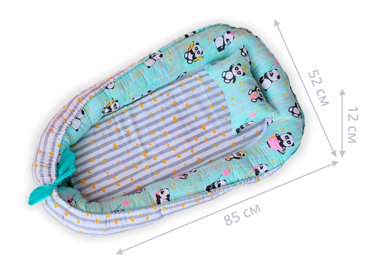 Кокон позиционер для новорожденных Dobryi son 85х52 см 05-02 мятная панда
Кокон позиционер для новорожденных Dobryi son 85х52 см 05-02 мятная панда