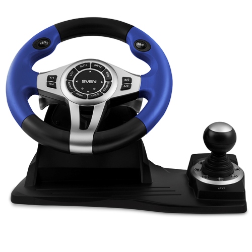 Игровой руль SVEN GC-W600 c педалями, виброотдача, 12 кнопок, рычаг передач, 2 оси, 8-ми позиц.джойстик (18659)
Игровой руль SVEN GC-W600 c педалями, виброотдача, 12 кнопок, рычаг передач, 2 оси, 8-ми позиц.джойстик (18659)