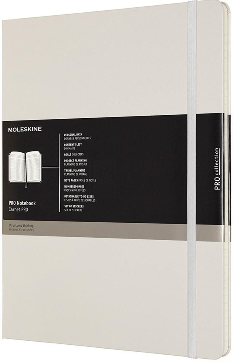 Записная книга Недатированная Moleskine PRO 21.59 x 27.94 см 192 страницы Серая (8058647620879)
Записная книга Недатированная Moleskine PRO 21.59 x 27.94 см 192 страницы Серая (8058647620879)