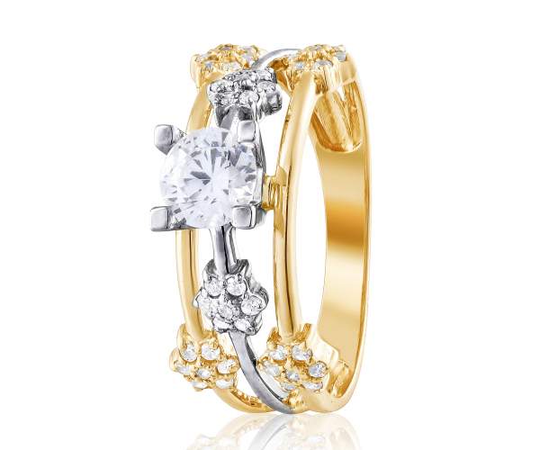 Кольцо с камнем SWAROVSKI Zirconia "Вензель", желтое золото, КД4182/2SW, 16.5 размер
Кольцо с камнем SWAROVSKI Zirconia "Вензель", желтое золото, КД4182/2SW, 16.5 размер