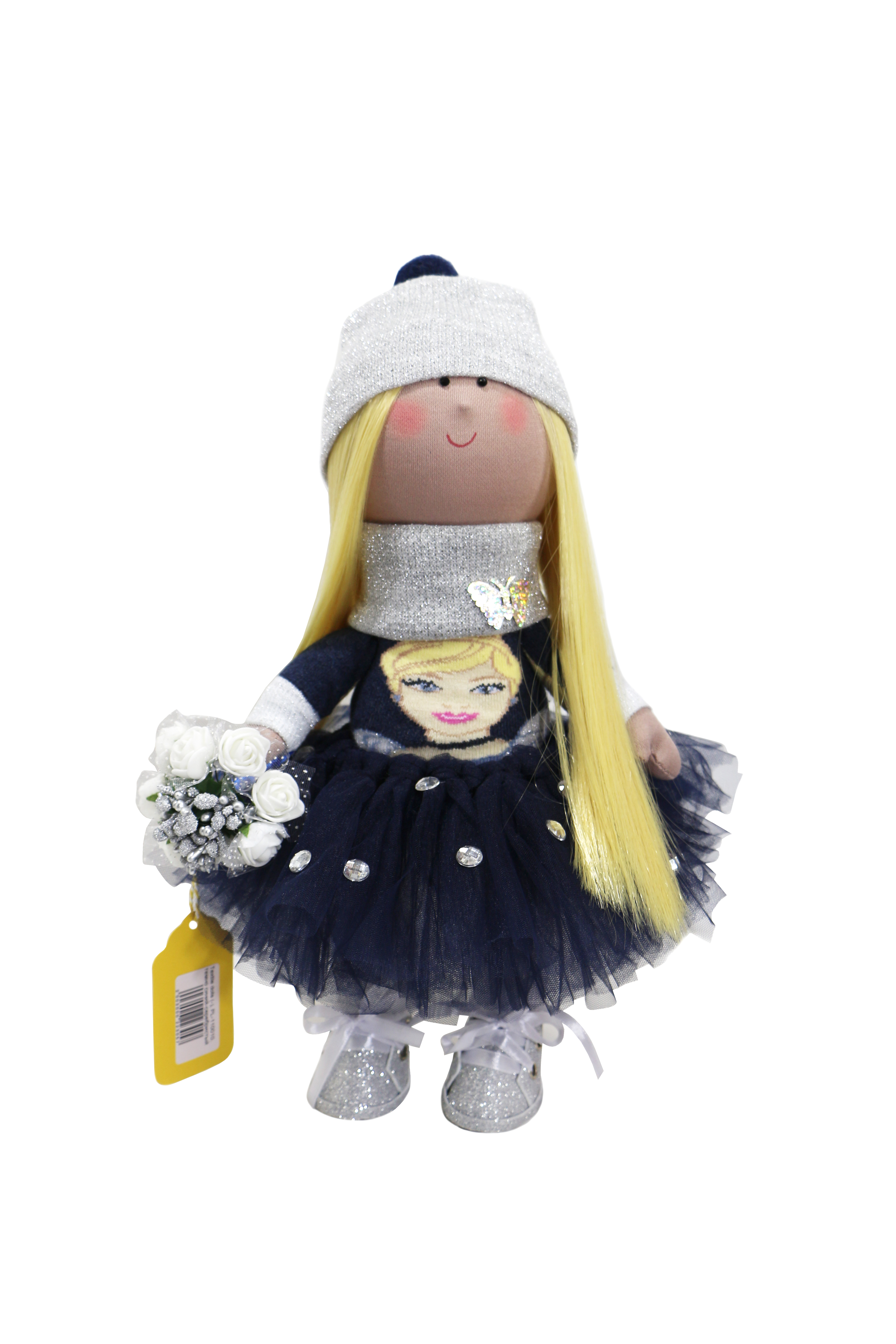 Текстильная кукла ручной работы Золушка с букетом цветов Textile dolls темно синий-серебристый PL-110010
Текстильная кукла ручной работы Золушка с букетом цветов Textile dolls темно синий-серебристый PL-110010