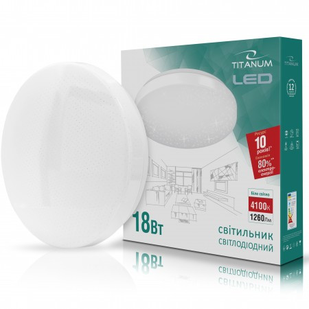 LED светильник настенно-потолочный TITANUM 18W 4100K 220V (TLCL-18S) Звездное небо
LED светильник настенно-потолочный TITANUM 18W 4100K 220V (TLCL-18S) Звездное небо
