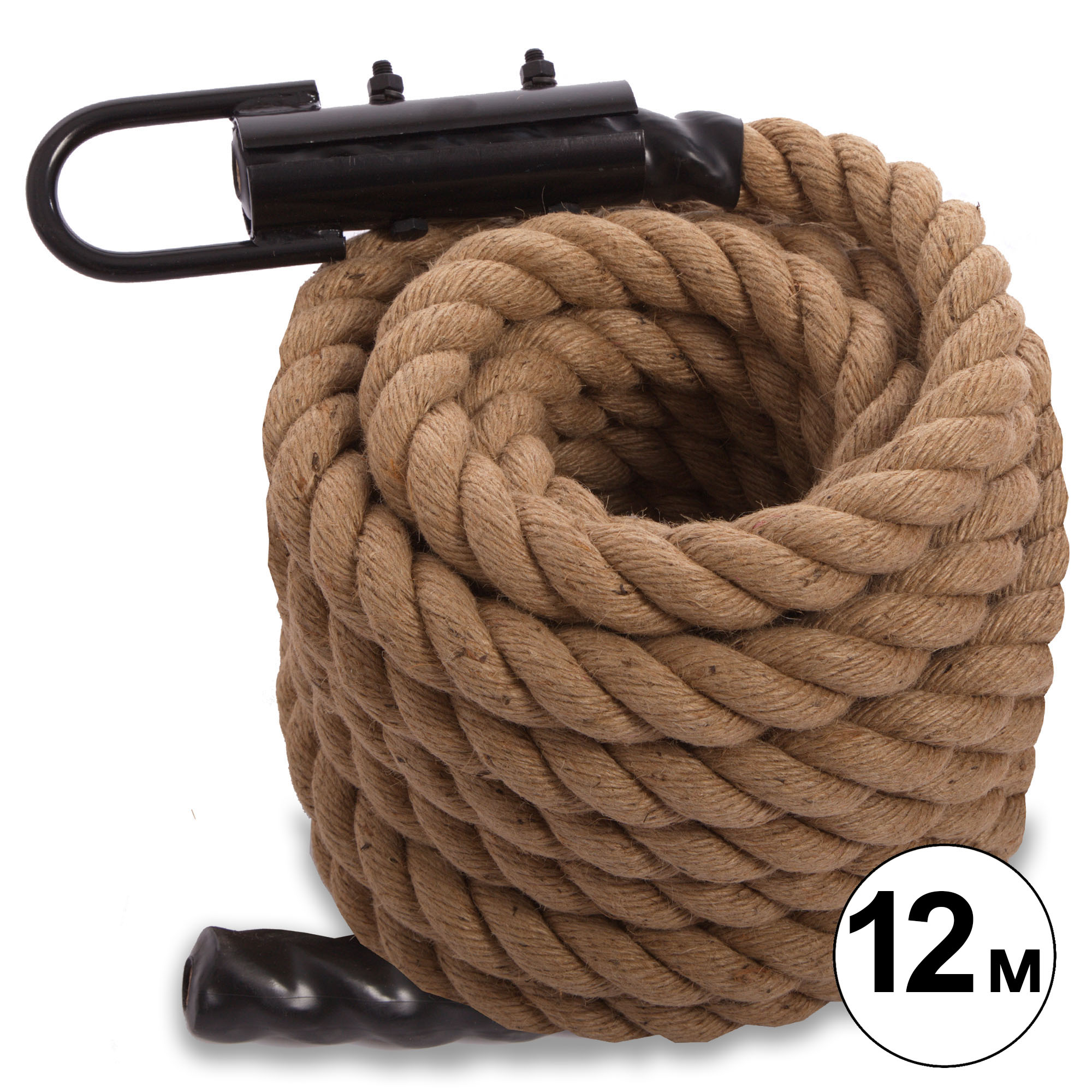 Канат спортивный для лазанья с креплением COMBAT BATTLE ROPE FI-0909-12 /2 (сизаль, ручки:винил, l-12м,d-3,8см)
Канат спортивный для лазанья с креплением COMBAT BATTLE ROPE FI-0909-12 /2 (сизаль, ручки:винил, l-12м,d-3,8см)