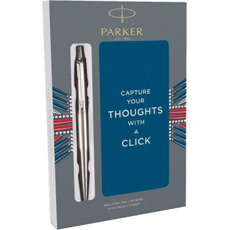 Набор ручек Parker JOTTER 17 SS CT BP + блокнот в подар.упаковке XMAS18 16 132b18
Набор ручек Parker JOTTER 17 SS CT BP + блокнот в подар.упаковке XMAS18 16 132b18
