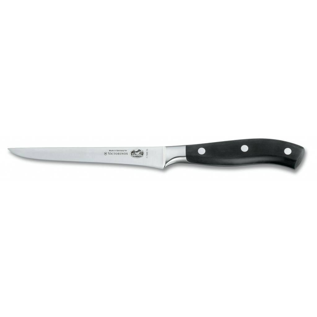 Кухонный нож Victorinox Grand Maitre профессиональный обвалочный 15 см, черный (7.7303.15G)
Кухонный нож Victorinox Grand Maitre профессиональный обвалочный 15 см, черный (7.7303.15G)