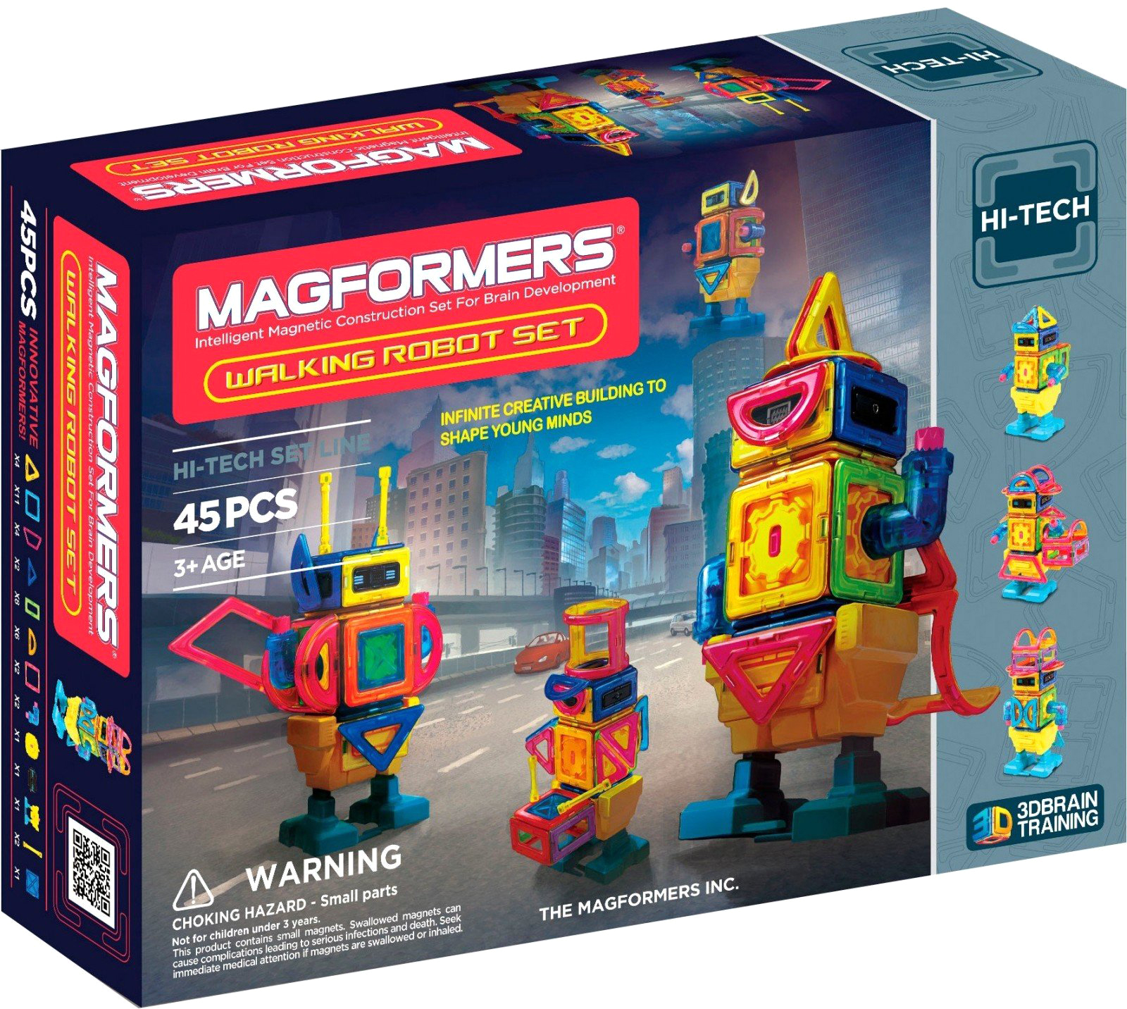 Конструктор магнитный Magformers Шагающий робот 45 деталей (709004) (8809134368275)
Конструктор магнитный Magformers Шагающий робот 45 деталей (709004) (8809134368275)