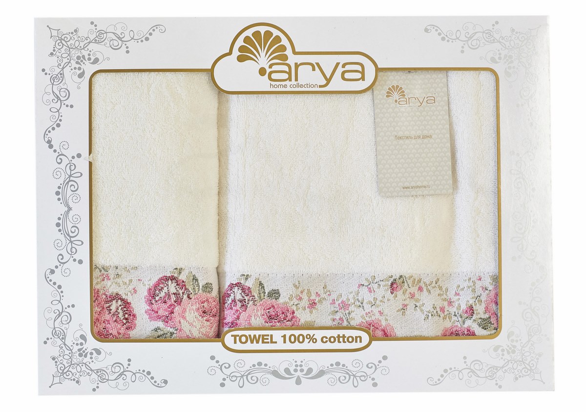 Набор полотенец для лица и тела Arya Desima 50*90 см + 70*140 см махровые банные в коробке экрю арт.TRK111000021770
Набор полотенец для лица и тела Arya Desima 50*90 см + 70*140 см махровые банные в коробке экрю арт.TRK111000021770