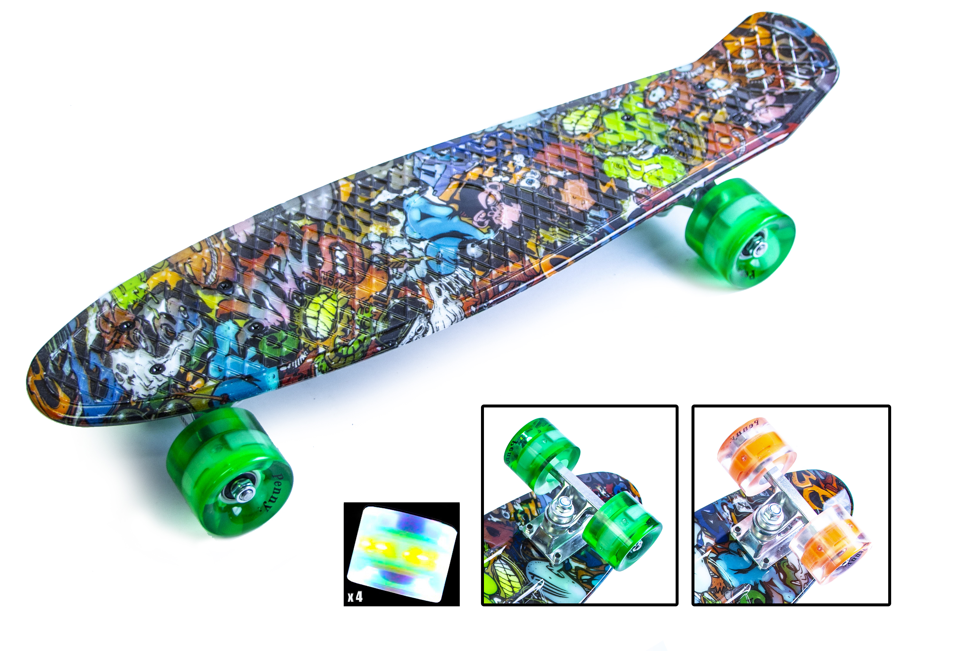 Скейтборд GRAFFITI MONSTERS Пенни борд Penny Board 22 " Светящиеся колеса (SD 1951262493)
Скейтборд GRAFFITI MONSTERS Пенни борд Penny Board 22 " Светящиеся колеса (SD 1951262493)
