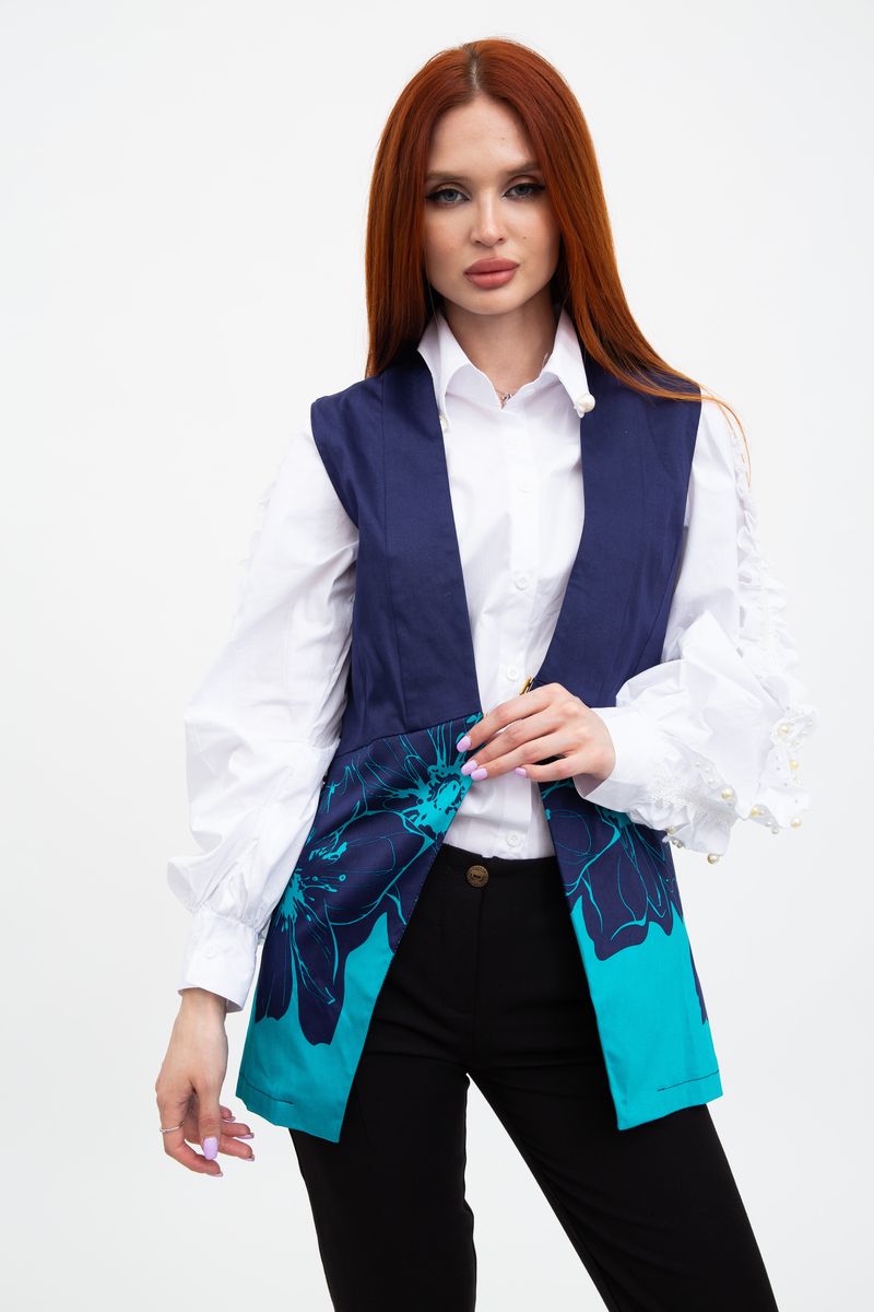 Жилет Kamomile Сине-бирюзовый 115R253F, Жилет Kamomile 38 Сине-бирюзовый 115R253F
Жилет Kamomile Сине-бирюзовый 115R253F, Жилет Kamomile 38 Сине-бирюзовый 115R253F