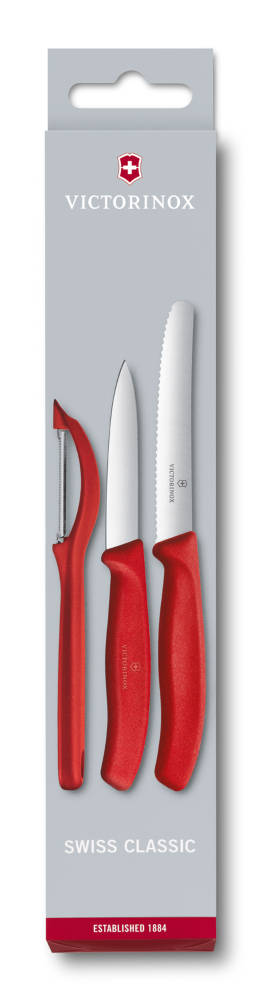 Набор кухонный SwissClassic Paring Set 3шт с крас. ручкой (2 ножа, овощечистка) (GB)
Набор кухонный SwissClassic Paring Set 3шт с крас. ручкой (2 ножа, овощечистка) (GB)
