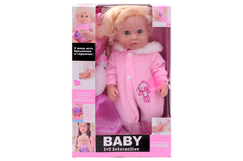 Пупс функціональний A-Toys дівчинка в рожевому комбінезоні 23*11*36 см різнобарвний 30805-3
Пупс функціональний A-Toys дівчинка в рожевому комбінезоні 23*11*36 см різнобарвний 30805-3