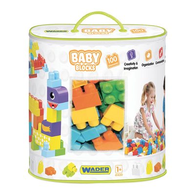 Конструктор Wader Baby blocks Мои первые кубики 100 элементов (41420) (10-550762)
Конструктор Wader Baby blocks Мои первые кубики 100 элементов (41420) (10-550762)