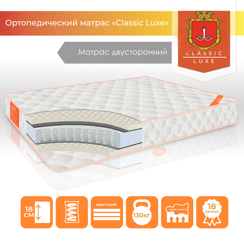 Матрас TM TAG "Classic Luxe" двухсторонний чехол Жаккард размер 160*190 см
Матрас TM TAG "Classic Luxe" двухсторонний чехол Жаккард размер 160*190 см