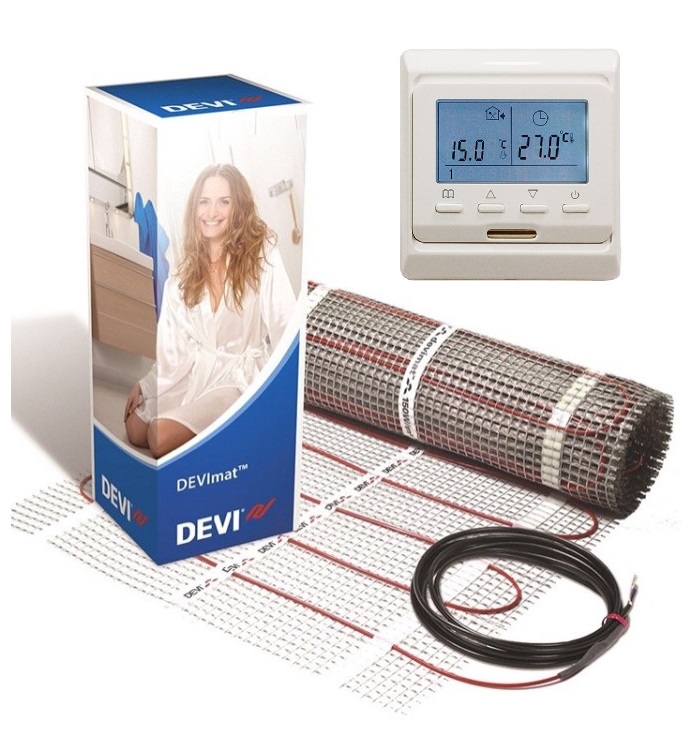 Теплый пол DEVI двухжильный мат DTIR-150 2 м2 в комплекте с программируемым терморегулятором Castle (VIT00306)
Теплый пол DEVI двухжильный мат DTIR-150 2 м2 в комплекте с программируемым терморегулятором Castle (VIT00306)