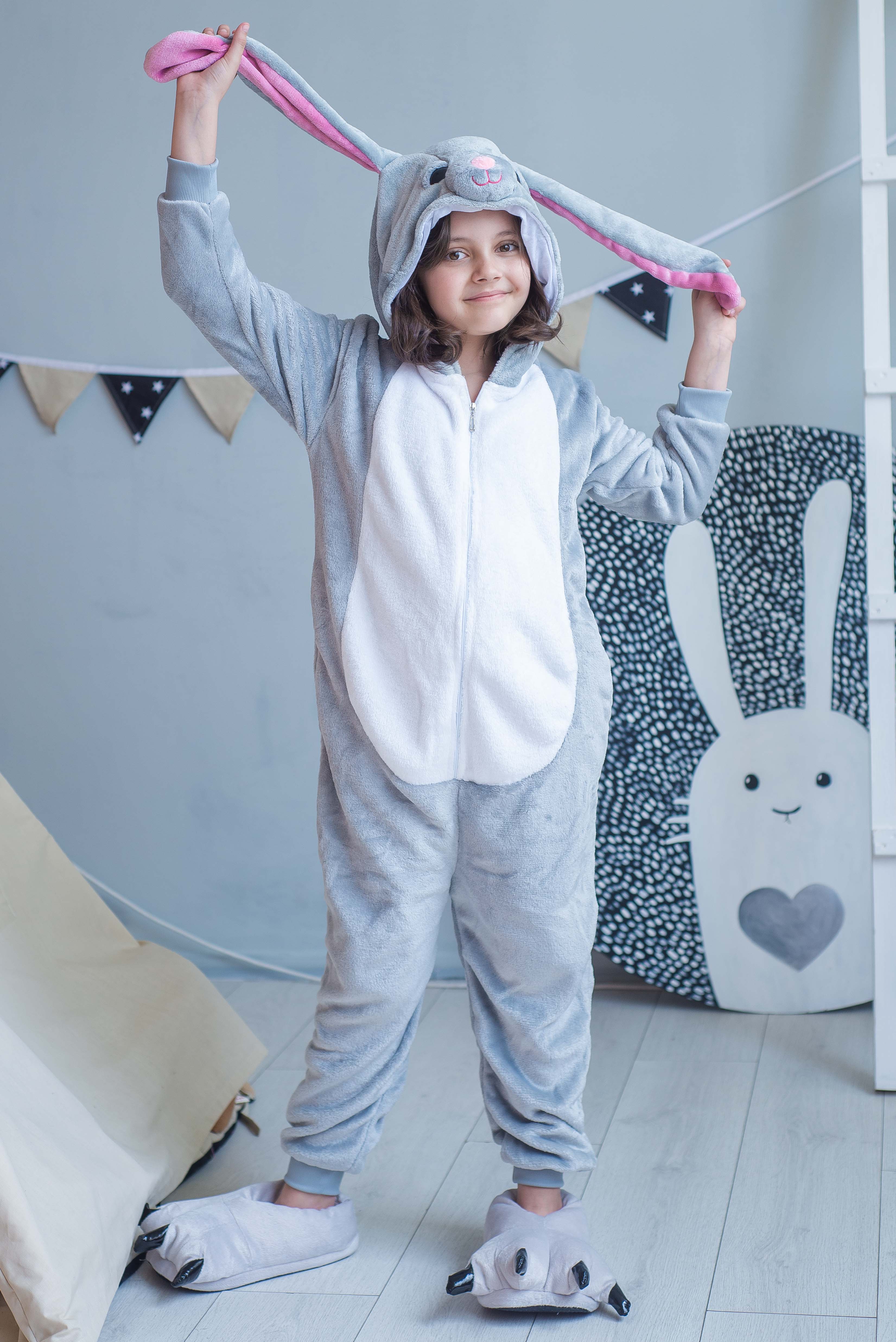 Пижама Кигуруми детская BearWear Кролик ушастый (на молнии) XL 135 - 145 см Серый (K0W1-0087-XL)
Пижама Кигуруми детская BearWear Кролик ушастый (на молнии) XL 135 - 145 см Серый (K0W1-0087-XL)