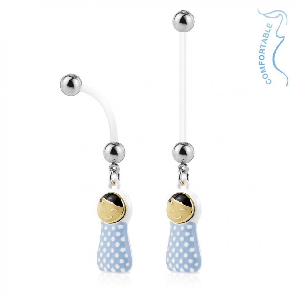 Серьга для пирсинга банан в форме куколки PiercedFish NPG-1011 для беременных (Цвет: Голубой)
Серьга для пирсинга банан в форме куколки PiercedFish NPG-1011 для беременных (Цвет: Голубой)