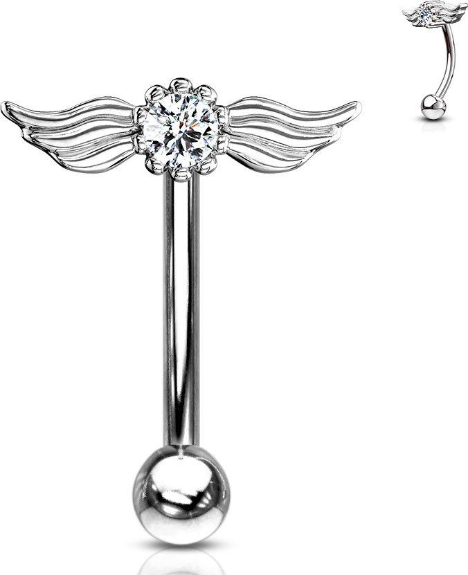 Микробанан для брови, пупка из стали с фигуркой "Крылья" и фианитом PiercedFish ESC09 (Прозрачный)
Микробанан для брови, пупка из стали с фигуркой "Крылья" и фианитом PiercedFish ESC09 (Прозрачный)