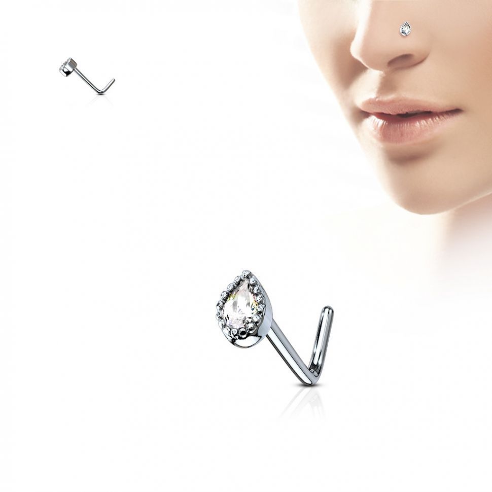 Серьга для пирсинга носа в форме капли PiercedFish NOL-587 с фианитом (Цвет: прозрачный)
Серьга для пирсинга носа в форме капли PiercedFish NOL-587 с фианитом (Цвет: прозрачный)