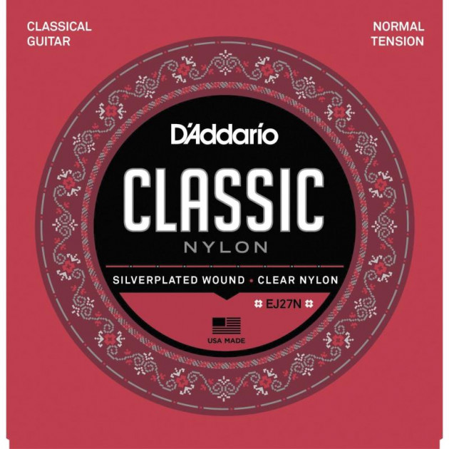 Струны для классической гитары D'Addario EJ27N Student Nylon Classical Strings Normal Tension
Струны для классической гитары D'Addario EJ27N Student Nylon Classical Strings Normal Tension