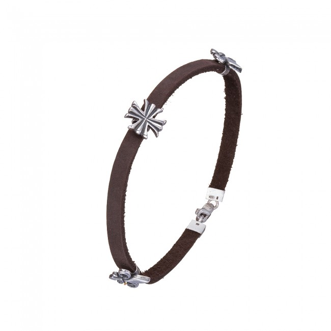 Кожаный Браслет Jewel-case Коричневый с серебряными вставками Лилия Крест 4445-Ko 21.0
Кожаный Браслет Jewel-case Коричневый с серебряными вставками Лилия Крест 4445-Ko 21.0