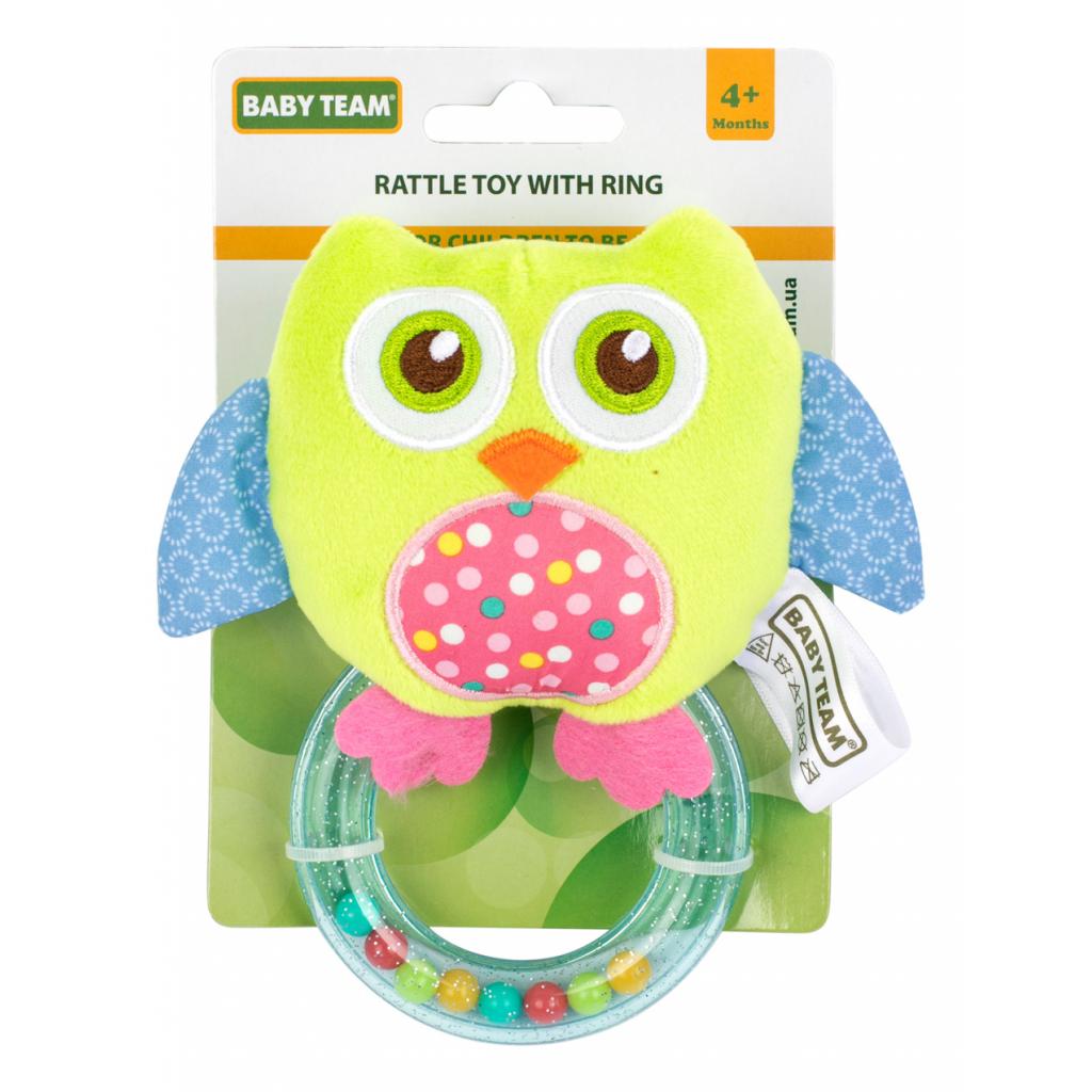 Погремушка Baby Team з кільцем (8502_сова_салатовая) 
Погремушка Baby Team з кільцем (8502_сова_салатовая)