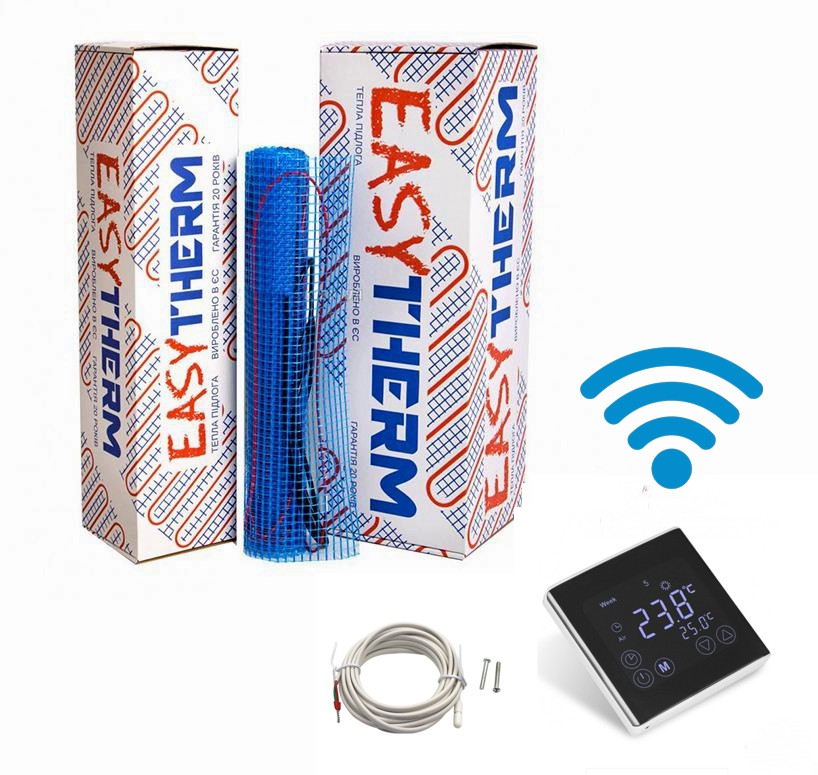 Теплый пол под плитку EasyTherm Easymate 3000Вт/ 15,0м² + сенсорный Wi-fi терморегулятор Ecoreg Touch
Теплый пол под плитку EasyTherm Easymate 3000Вт/ 15,0м² + сенсорный Wi-fi терморегулятор Ecoreg Touch