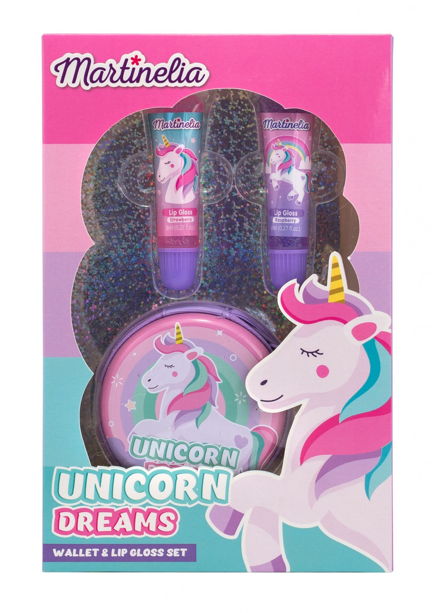 MARTINELIA UNICORN DREAMS Набор блеск для губ 2 шт. с кошельком (30519) (8436576508770)
MARTINELIA UNICORN DREAMS Набор блеск для губ 2 шт. с кошельком (30519) (8436576508770)