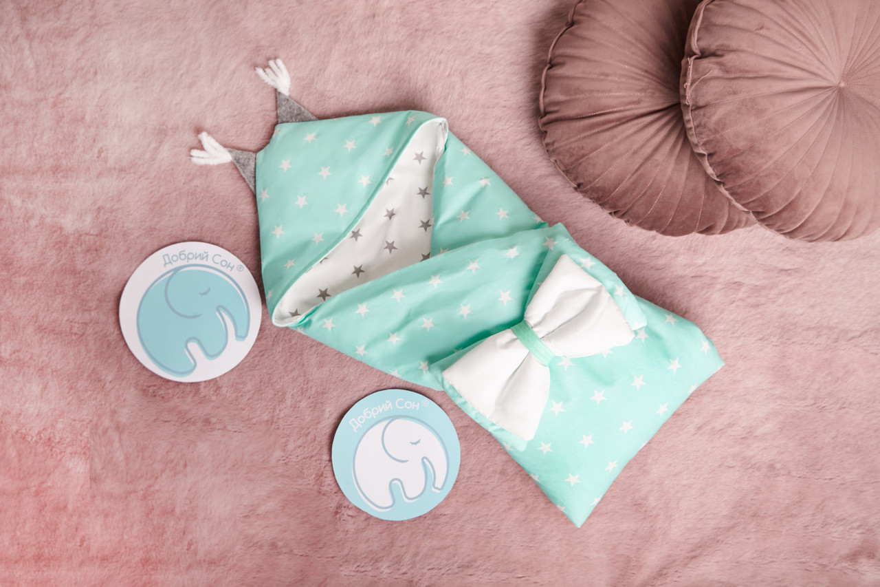 Конверт-одеяло для малыша Добрый Сон "Капюшон с ушками" 100*80 см бело-мятный, 62 см, 06-07
Конверт-одеяло для малыша Добрый Сон "Капюшон с ушками" 100*80 см бело-мятный, 62 см, 06-07