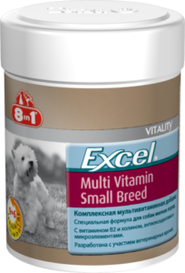 Комплексная мультивитаминная добавка 8in1 Excel Multi Vitamin Small Breed для собак мелких пород таблетки 70 шт
Комплексная мультивитаминная добавка 8in1 Excel Multi Vitamin Small Breed для собак мелких пород таблетки 70 шт