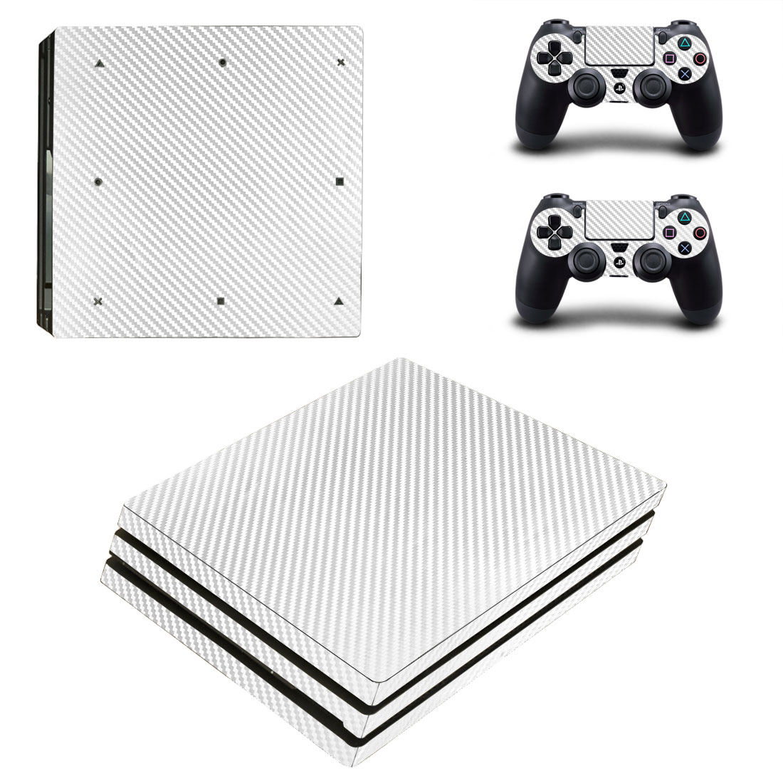 Виниловые наклейки на PS4 PRO и Dualshock Whyte Carbon Sony PlayStation 4 Custom Skin Playsole Games (PG013)
Виниловые наклейки на PS4 PRO и Dualshock Whyte Carbon Sony PlayStation 4 Custom Skin Playsole Games (PG013)