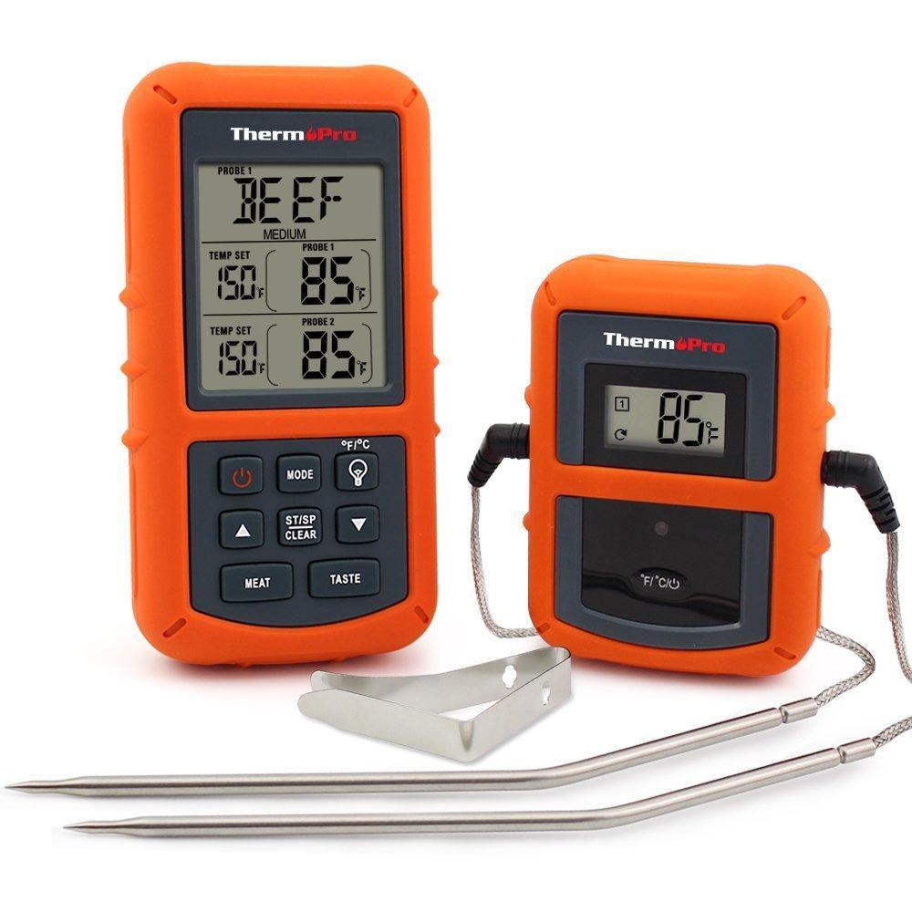 Беспроводной термометр для мяса до 100 м ThermoPro TP-20 (0-300 °С) с таймером и 7 режимами
Беспроводной термометр для мяса до 100 м ThermoPro TP-20 (0-300 °С) с таймером и 7 режимами