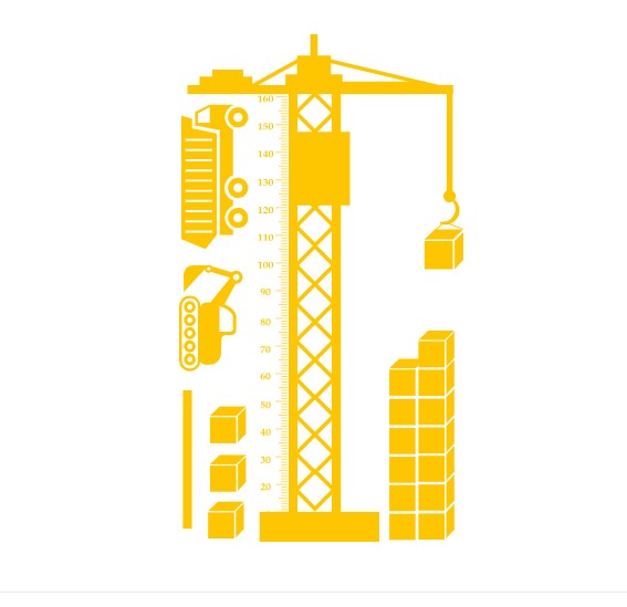Интерьерная виниловая наклейка ростомер IdeaClock Crane 105х185 см Желтый(39369-46-4)
Интерьерная виниловая наклейка ростомер IdeaClock Crane 105х185 см Желтый(39369-46-4)