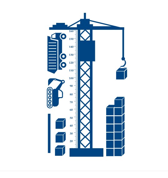 Интерьерная виниловая наклейка ростомер IdeaClock Crane 105х185 см Генциановый синий(39369-46-29)
Интерьерная виниловая наклейка ростомер IdeaClock Crane 105х185 см Генциановый синий(39369-46-29)