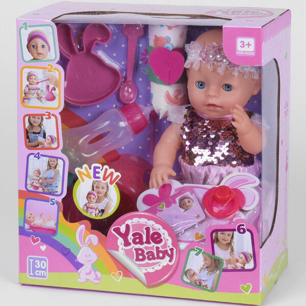 Пупс интерактивный Yale Baby No935E для девочки функциональный 30 см с аксессуарами
Пупс интерактивный Yale Baby No935E для девочки функциональный 30 см с аксессуарами