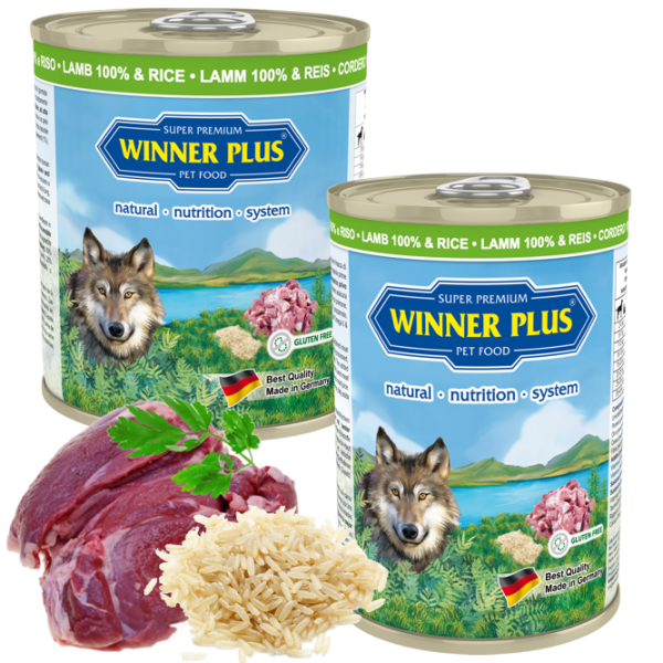 Консервы для собак с ягнёнком и рисом Winner Plus SUPER PREMIUM MENU (100039-2) 800г
Консервы для собак с ягнёнком и рисом Winner Plus SUPER PREMIUM MENU (100039-2) 800г