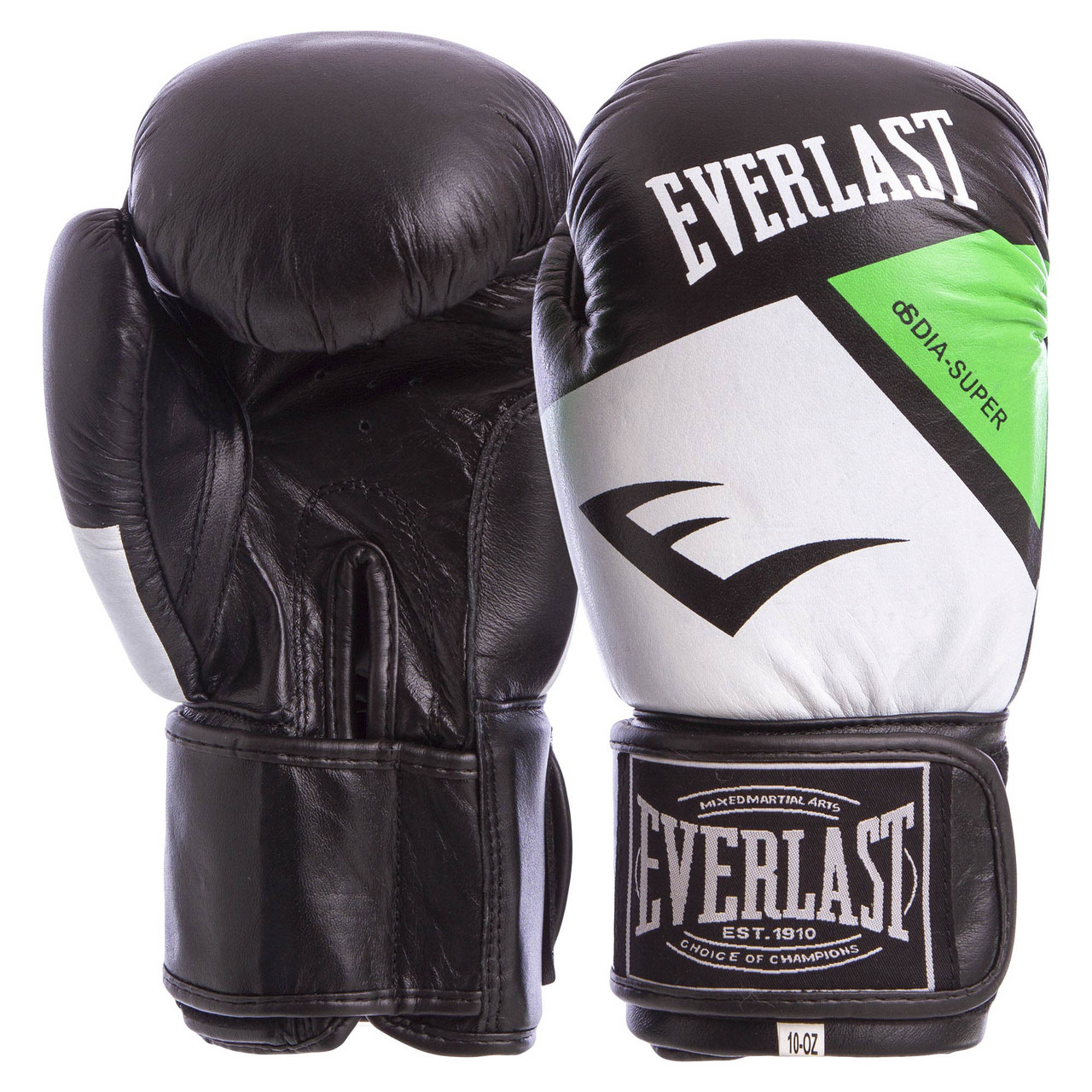 Боксерские перчатки кожаные EVERLAST ELITE для тренировок на липучке Черный-салатовый (MA-6748) 10 унций
Боксерские перчатки кожаные EVERLAST ELITE для тренировок на липучке Черный-салатовый (MA-6748) 10 унций