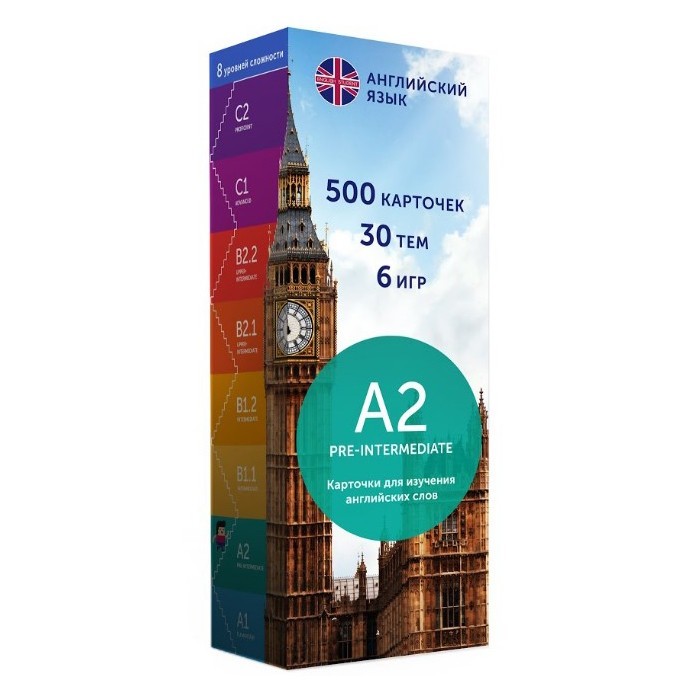 Карточки для изучения английского языка, уровень A2 – Pre-Intermediate (9786177702008)
Карточки для изучения английского языка, уровень A2 – Pre-Intermediate (9786177702008)