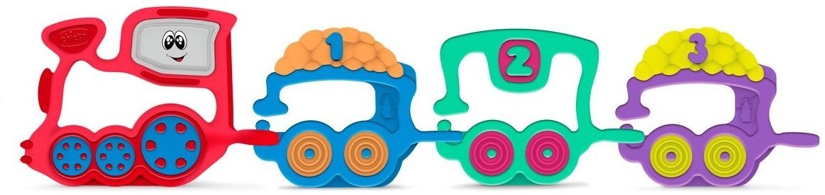 Игрушка-погремушка Chicco "Паровозик 1 2 3" (07681.00) 
Игрушка-погремушка Chicco "Паровозик 1 2 3" (07681.00)