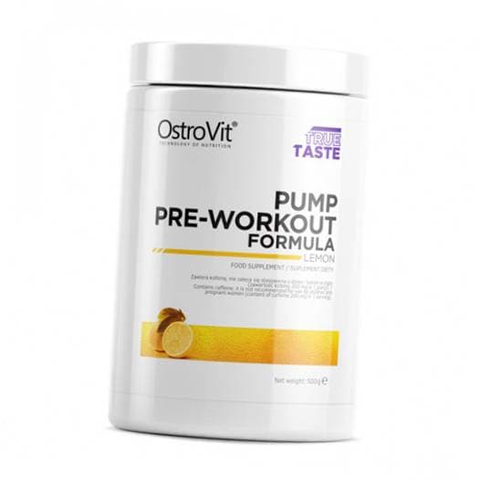 Предтренировочная добавка, Pump pre-workout formula, Ostrovit 500г Лимон (11250001)
Предтренировочная добавка, Pump pre-workout formula, Ostrovit 500г Лимон (11250001)