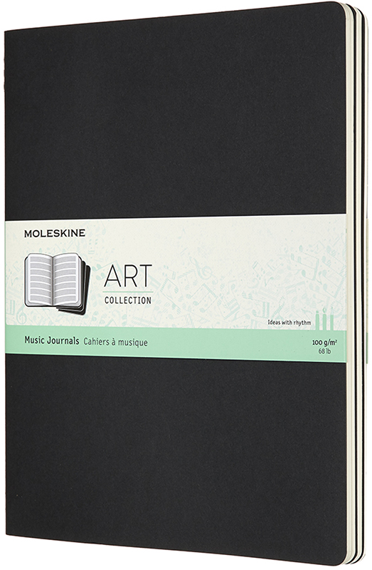 Набор записных книг Moleskine Art Cahier для Нот 19 x 25 см 3 шт по 80 страниц в линейку Чёрный (8058647626871)
Набор записных книг Moleskine Art Cahier для Нот 19 x 25 см 3 шт по 80 страниц в линейку Чёрный (8058647626871)