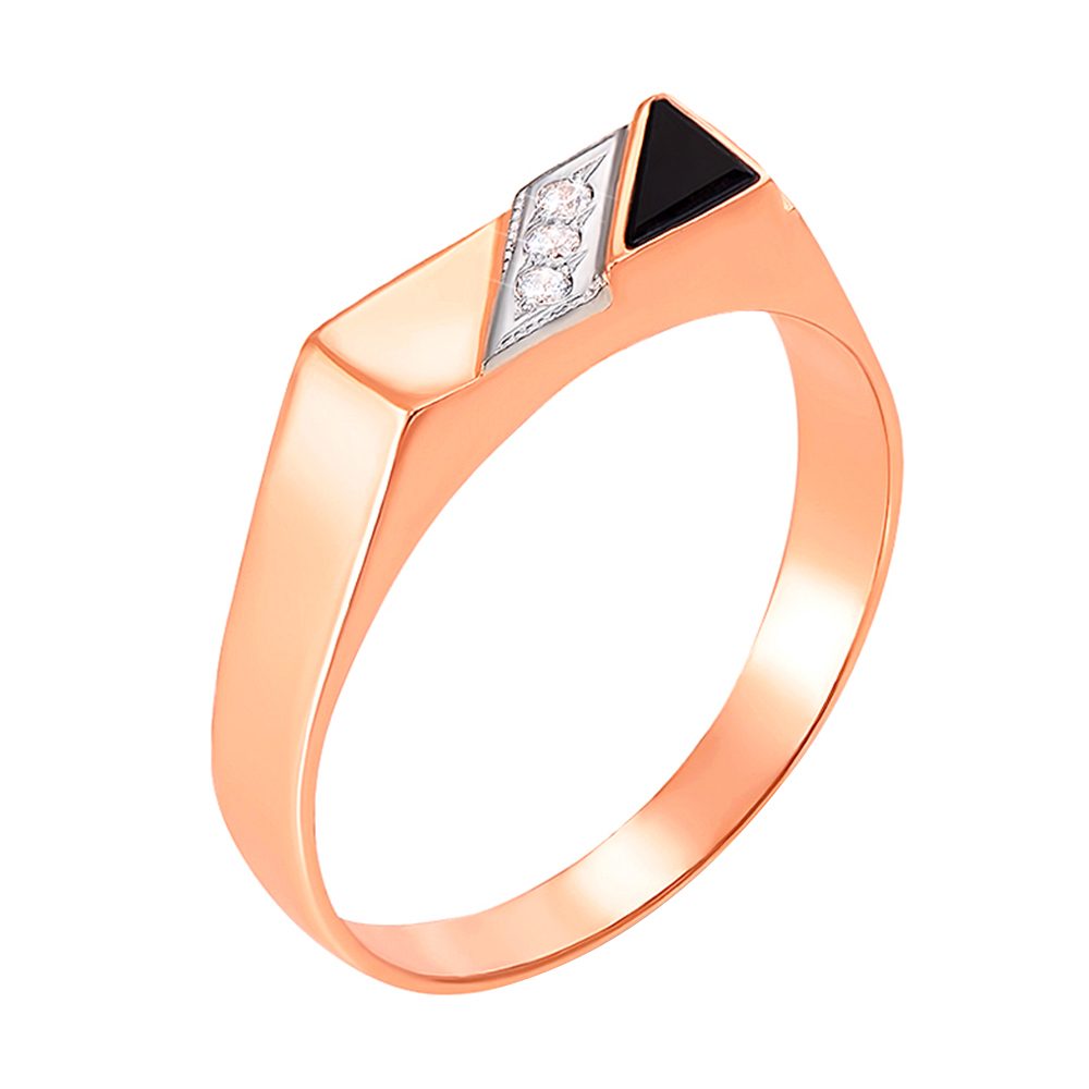 Золотой перстень-печатка с ониксом и фианитами 000104112 18.5 размера
Золотой перстень-печатка с ониксом и фианитами 000104112 18.5 размера