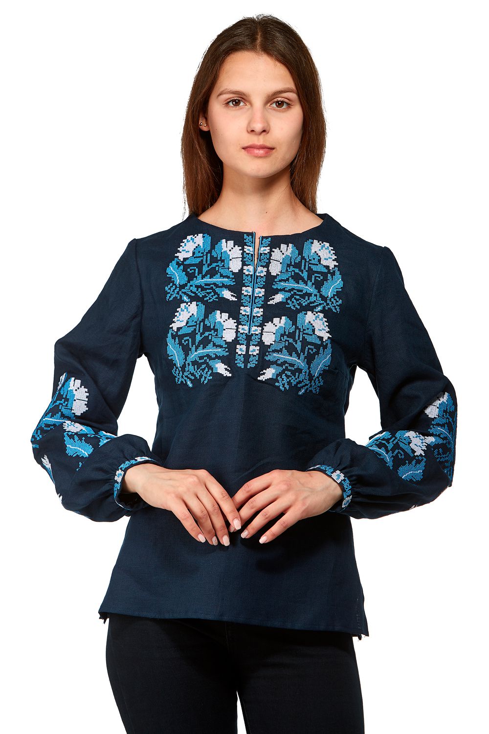Жіноча вишита блуза з довгим рукавом Navy blue UKR-5167 UkrGlamour, Жіноча вишита блуза з довгим рукавом Navy blue 42 UKR-5167 UkrGlamour
Жіноча вишита блуза з довгим рукавом Navy blue UKR-5167 UkrGlamour, Жіноча вишита блуза з довгим рукавом Navy blue 42 UKR-5167 UkrGlamour