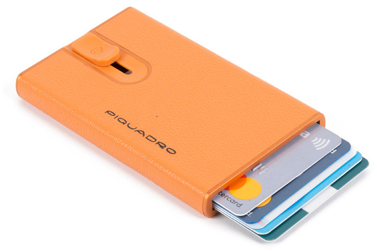 EMPIRE/Orange Кредитница с выдвижным механизмом с RFID защитой (6,2x10,5x1,2) Piquadro PP4825EMR_AR
EMPIRE/Orange Кредитница с выдвижным механизмом с RFID защитой (6,2x10,5x1,2) Piquadro PP4825EMR_AR