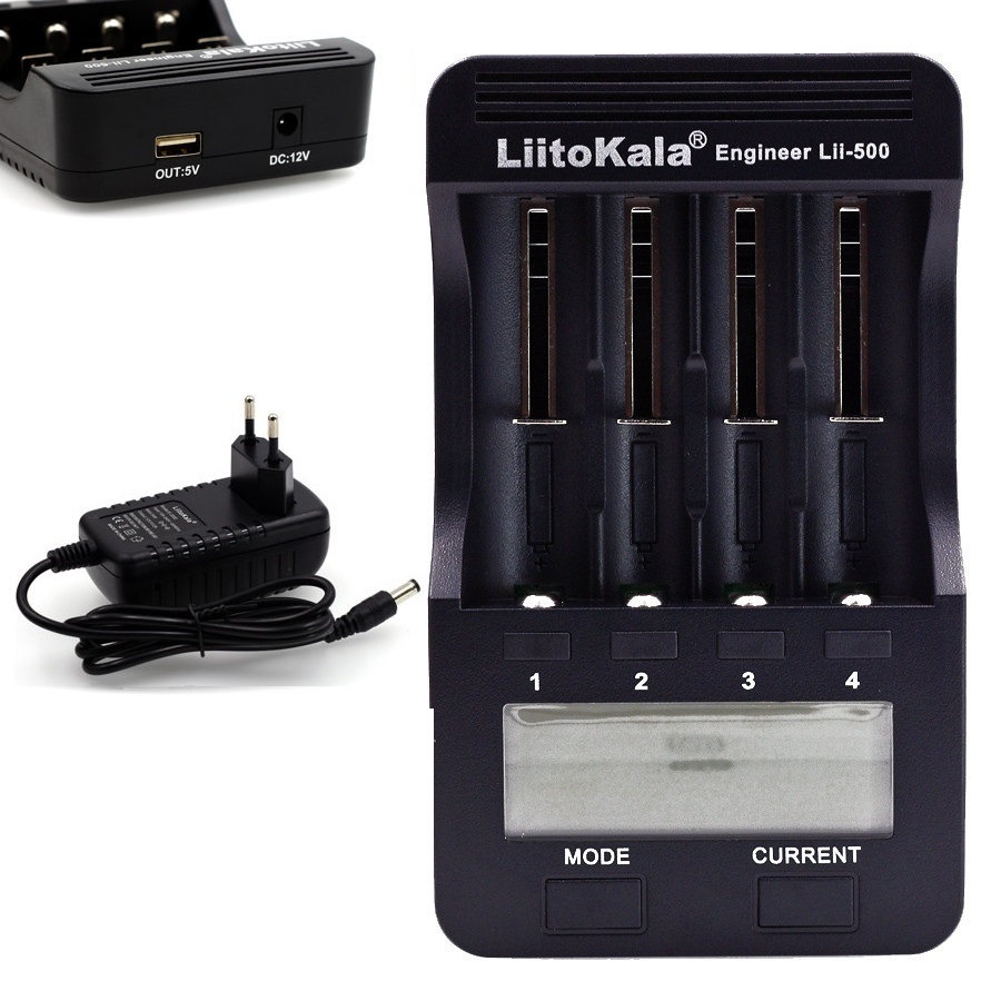 Зарядное устройство LiitoKala Lii-500 для аккумуляторов 18650 26650 AA AAA + БП (Lii-500)
Зарядное устройство LiitoKala Lii-500 для аккумуляторов 18650 26650 AA AAA + БП (Lii-500)