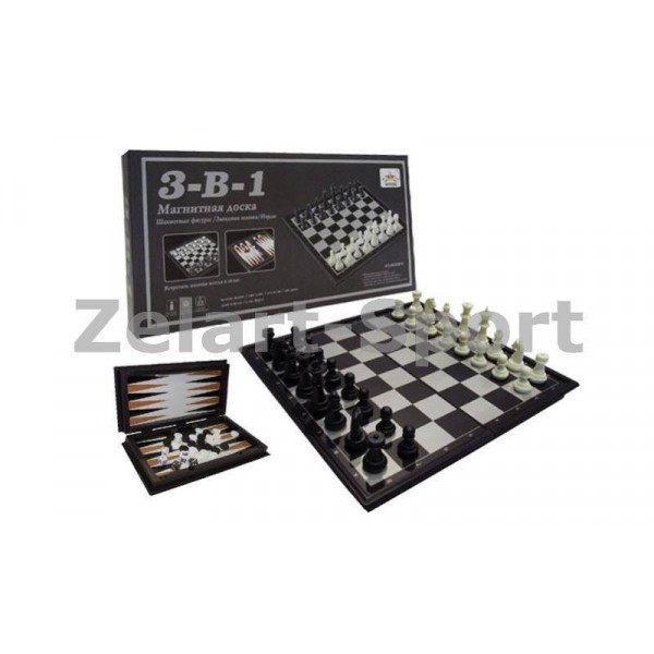 Шахматы, шашки, нарды 3 в 1 дорожные пластиковые магнитные SN-20 (32см x 32см)
Шахматы, шашки, нарды 3 в 1 дорожные пластиковые магнитные SN-20 (32см x 32см)