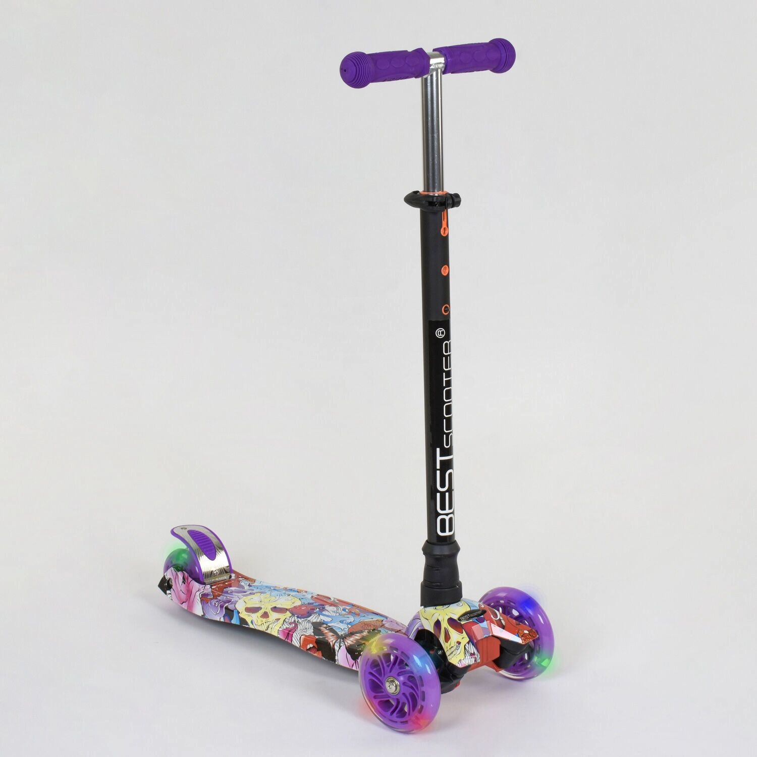 Самокат трехколесный Best Scooter MAXI А 24664/779-1313 Колеса PU светятся Графити фиолетовый
Самокат трехколесный Best Scooter MAXI А 24664/779-1313 Колеса PU светятся Графити фиолетовый