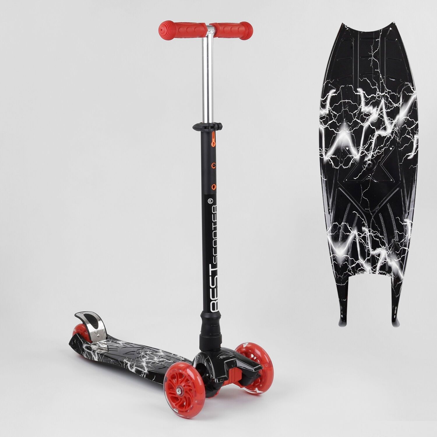 Самокат трехкодесный Best Scooter MAXI А 25463 /779-1318 Колеса с подсветкой Полиуретан Черный с красным
Самокат трехкодесный Best Scooter MAXI А 25463 /779-1318 Колеса с подсветкой Полиуретан Черный с красным