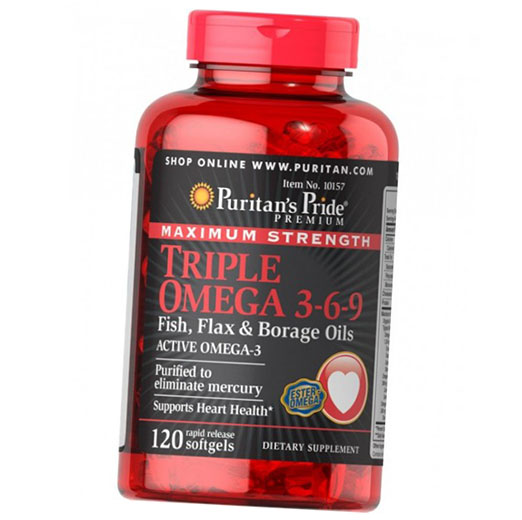 Омега 3 6 9, Maximum Strength Triple Omega 3-6-9, Puritan's Pride 120гелкапс (67367019)
Омега 3 6 9, Maximum Strength Triple Omega 3-6-9, Puritan's Pride 120гелкапс (67367019)